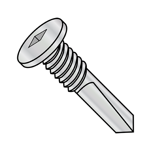 Square - Pancake - Self Drilling Screws - Full Thread - 1,000 Hour Salt Spray Rated - #5 Point