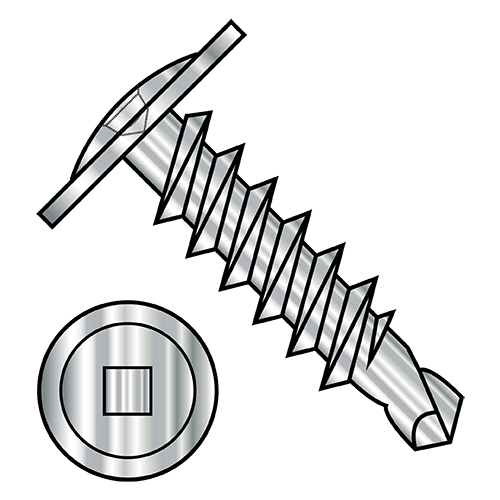 Modified Truss - Square Recess - Self Drilling Screws - 410 Stainless
