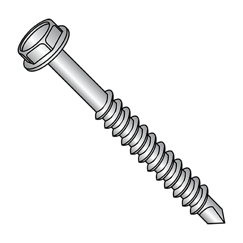 Hex Washer - Unslotted - Self Drilling Screws - Partially Threaded - Zinc
