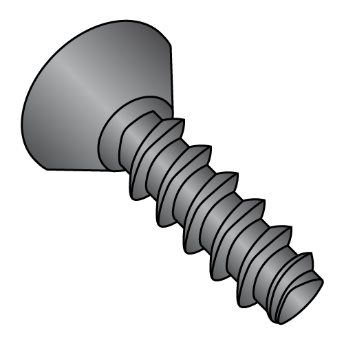 Flat Phillips Undercut - Generic Alternatives to Plastite® 48-2 Thread Rolling Screws* - Black Oxide