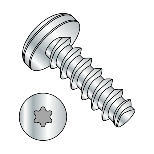 Pan - Six-Lobe - Generic Alternatives to Plastite® - 48-2 Thread Rolling Screws* - Zinc