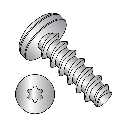 Pan Six-Lobe - Generic Alternatives to Plastite® - 48-2 Thread Rolling Screws* - 18-8 Stainless