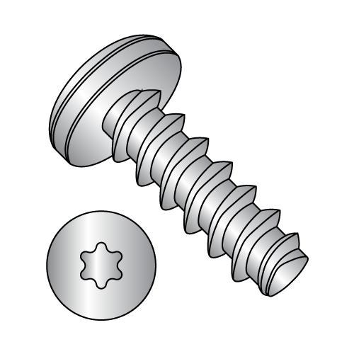 Pan Six-Lobe - Generic Alternatives to Plastite® - 48-2 Thread Rolling Scews* - 410 Stainless