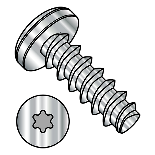 Pan - Six Lobe - Generic Alternatives to Plastite® / Plas-Fix® 45 Thread Rolling Screws* - A2 Stainless