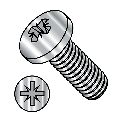 DIN 7985A - Pan - Pozi - Machine Screws - 18-8 Stainless