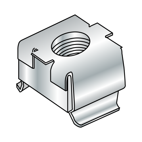 Metric - Steel Plated Zinc - Cage Nut
