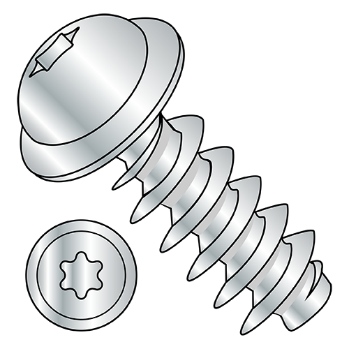 Round Washer - Six-Lobe - EJOT® PT® - Alternative - Thread Forming Screws - Metric - A2 Stainless