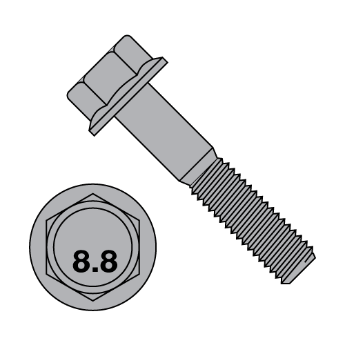 4 M8-1.25 x 20 Hex Flange Bolts Screws Grade 8.8 DIN 6921 M8x1.25x20 Flare Details about    