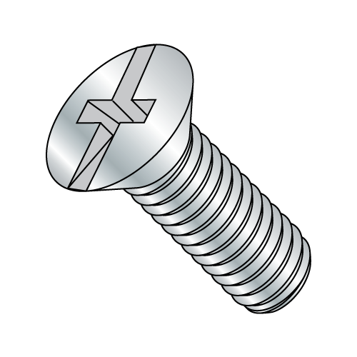 Flat Combination - Machine Screws - Zinc