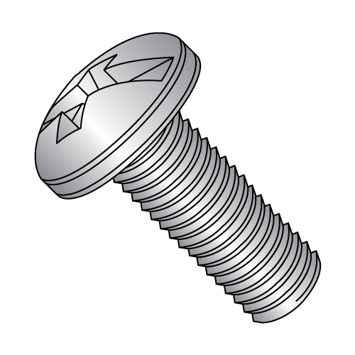 Pan - Combination - Machine Screw - 18-8 Stainless
