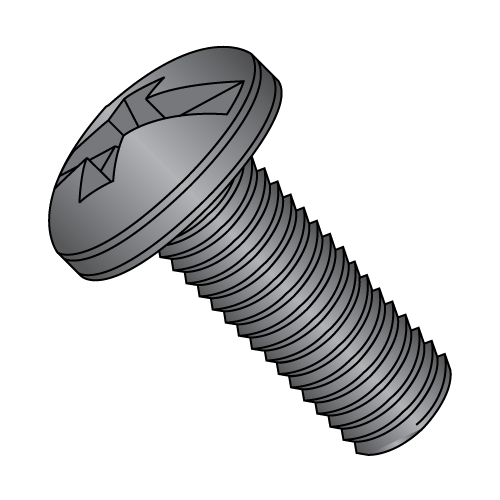 Pan - Combination - Machine Screw - Black Oxide