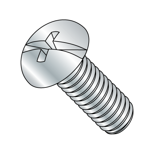 Round - Combination - Machine Screws - Zinc