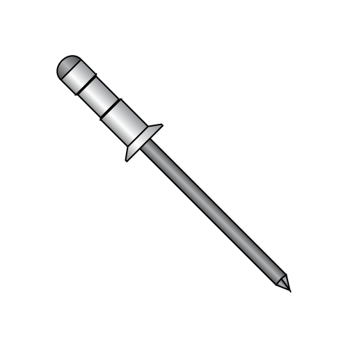 Multi-Grip Rivets - Countersunk Head - Black Phosphate - Aluminum Body-Steel Mandrel