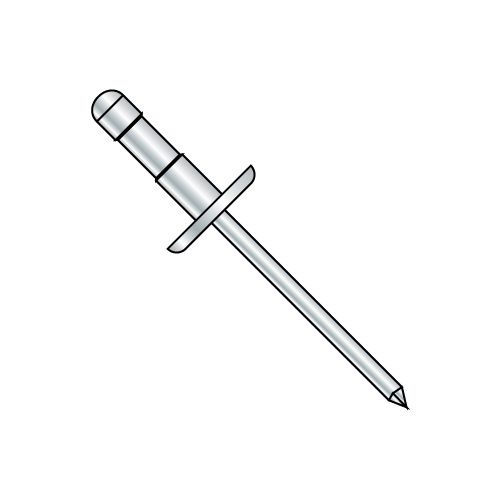 Multi-Grip Rivets - Low Profile - Steel Body-Steel Mandrel