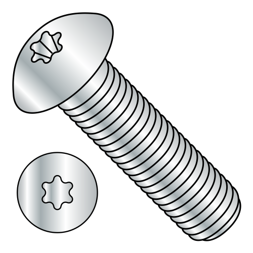 ISO 7380 - Six-Lobe - Button Head Cap Screw - Class 10.9 - Zinc