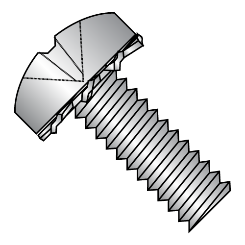 ISO 7045 - Phillips w/ External Tooth Lock Washer - SEMS - All Stainless