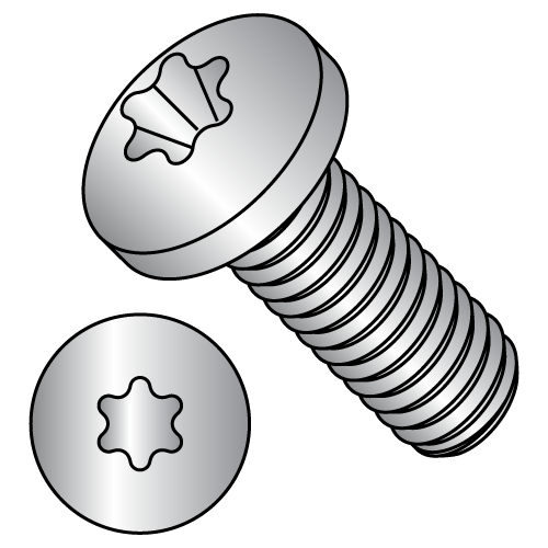 ISO 7045 - Six-Lobe - Pan - Machine Screws 18-8 Stainless