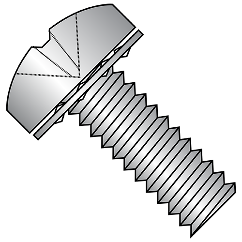 DIN 7985 - Pan - Phillips w/ Internal Tooth - SEMS - Machine Screws - Stainless