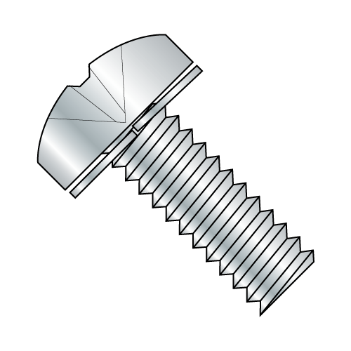 JIS B1188 - Phillips - Pan - Split Lock - SEMS Machine Screws - Zinc
