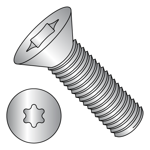 ISO 14581 - Flat 90° - Six-Lobe - 18-8 Stainless