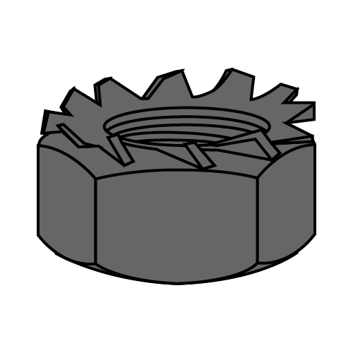 "K" LOCK NUTS - EXTERNAL LOCK WASHER - METRIC - Black Oxide