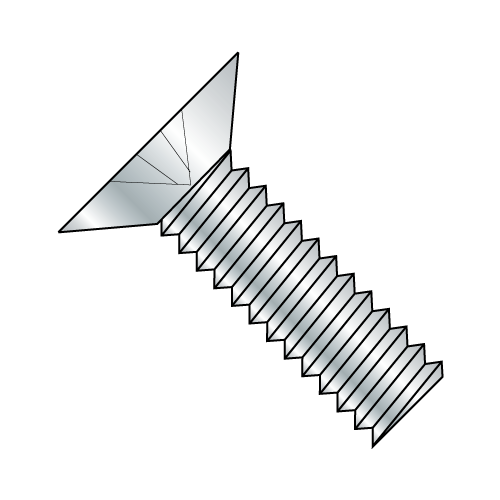 Flat 100° - Phillips - Machine Screw - Zinc