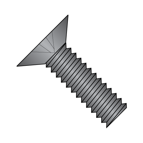 Flat Phillips - 100° - Machine Screws - 18-8 Stainless - Black Oxide