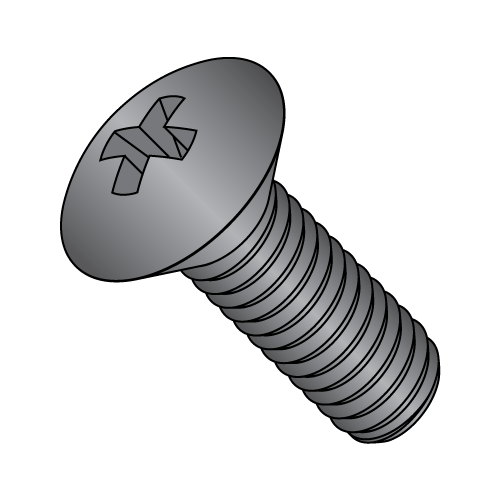 Oval - Phillips - Machine Screw - Zinc Black