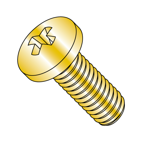 Pan - Phillips - Machine Screw - Zinc Yellow