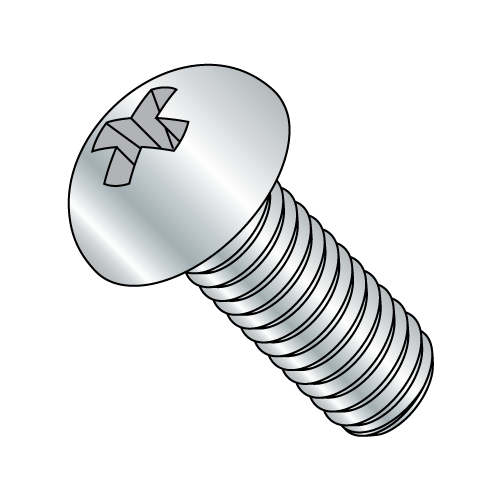 Round - Phillips - Machine Screw - Zinc