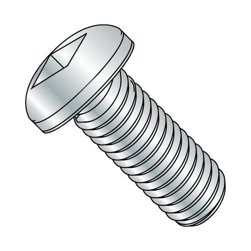 Pan - Square - Machine Screws - Zinc