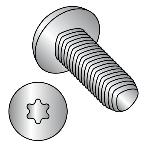 DIN 7500CE - Metric - Pan - Six Lobe - Thread Rolling Screws - 18-8 Stainless