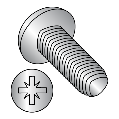 DIN 7500C - Metric - Pan - Type Z Recess (1A) - Thread Rolling Screws - 18-8 Stainless Steel