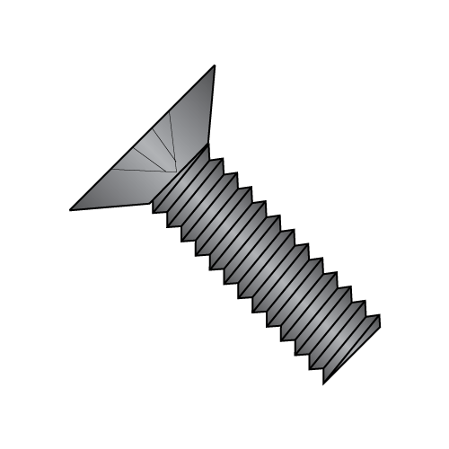 Flat 100° - Phillips - Machine Screw - 300 Series Stainless - Black Oxide