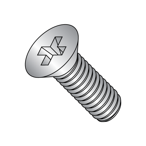 Flat Phillips - Machine Screw - MS51959 - Coarse Thread - 300 Series Stainless