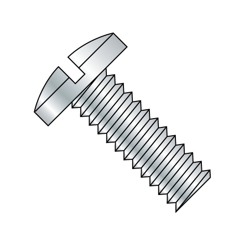 Binding Undercut - Slotted - Machine Screws - Zinc