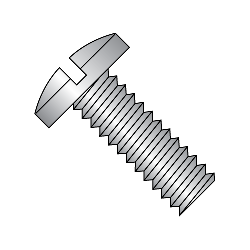Binding Undercut - Slotted - Machine Screws - 18-8 Stainless