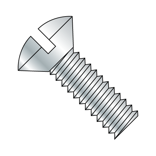 Oval Slotted - Machine Screws - Zinc