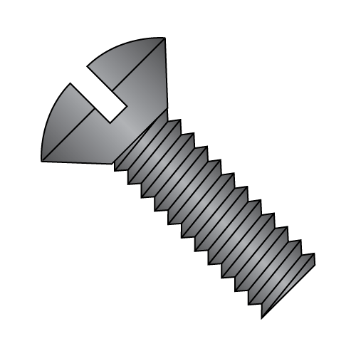 Oval Slotted - Machine Screws - Black Oxide