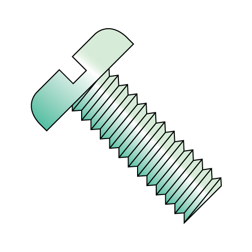 Pan - Slotted - Machine Screw - Zinc Green