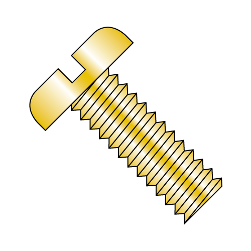 Pan - Slotted - Machine Screw - Zinc Yellow