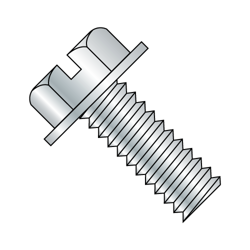 8-32X1 3/4 Slotted - Indented - Hex Washer - Machine Screw