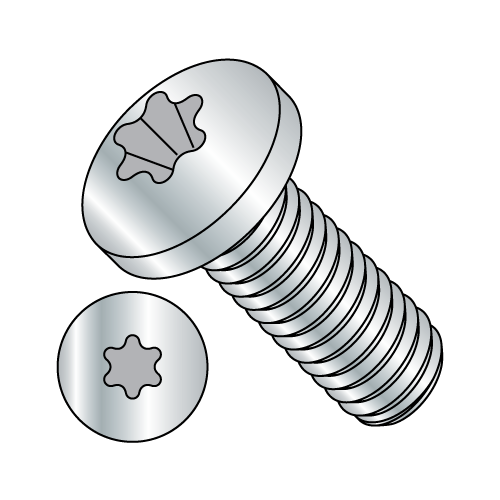 Pan - Six-Lobe - Machine Screw - Zinc