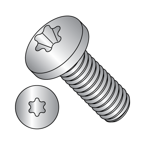 Pan - Six-Lobe - Machine Screw - 18-8 Stainless