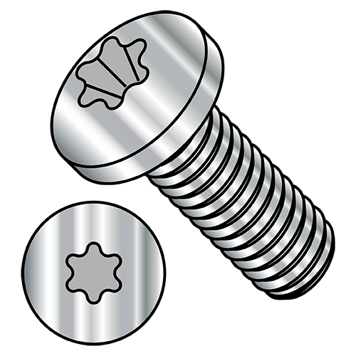Pan - Six-Lobe - Machine Screw - 316 Stainless