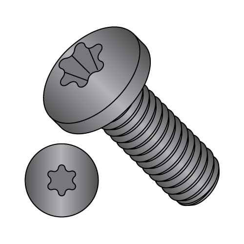 Pan - Six-Lobe - Machine Screw - Black Oxide