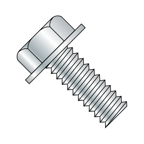 6-32X3/16 Unslotted - Indented - Hex Washer - Machine Screw
