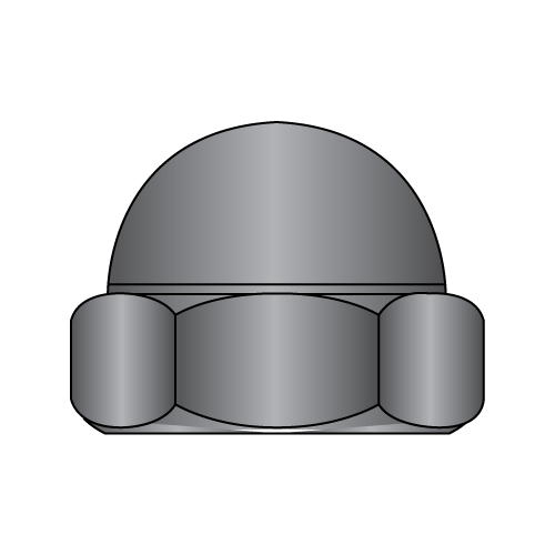 Low Crown Acorn Hex Nut - Black Oxide