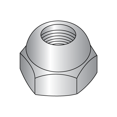 Open End - Acorn Hex Nut - Nickel Plated