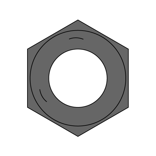 Finished Hex Nuts - Grade 5 - Hot-Dip Galvanized - Coarse Thread